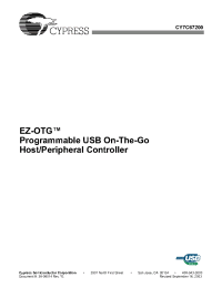 Datasheet CY3663 manufacturer Cypress