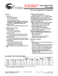 Datasheet CY38030V208-125NTC manufacturer Cypress