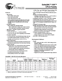 Datasheet CY39100V208B-125NTC manufacturer Cypress