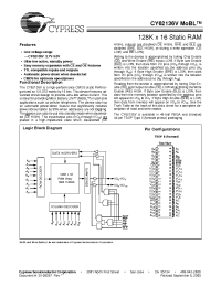 Datasheet CY62136VLL manufacturer Cypress