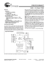 Datasheet CY62137CV18LL-55BAI manufacturer Cypress