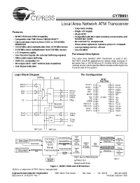 Datasheet CY7B951-SCT manufacturer Cypress