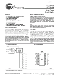 Datasheet CY7B9910-2SC manufacturer Cypress