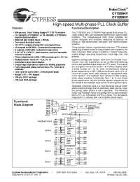 Datasheet CY7B994V-2AI manufacturer Cypress