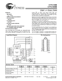 Datasheet CY7C1006B-20VC manufacturer Cypress