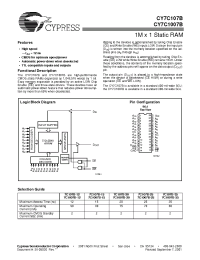 Datasheet CY7C1007B-15VC manufacturer Cypress