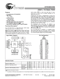 Datasheet CY7C1041CV33-12BAC manufacturer Cypress