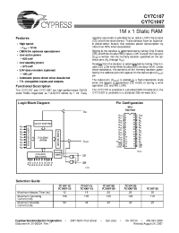 Datasheet CY7C107-20VC manufacturer Cypress