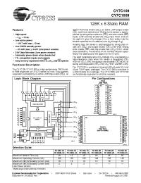 Datasheet CY7C109-25C manufacturer Cypress