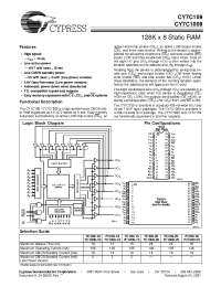 Datasheet CY7C109-25VI manufacturer Cypress
