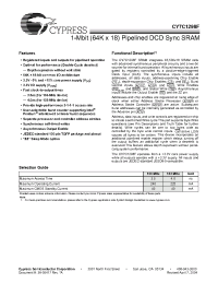 Datasheet CY7C1298F manufacturer Cypress