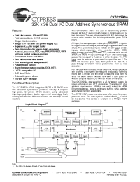 Datasheet CY7C1299A-100AC manufacturer Cypress
