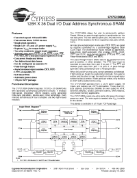 Datasheet CY7C1300A manufacturer Cypress