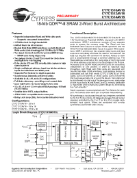 Datasheet CY7C1310AV18-133BZC manufacturer Cypress