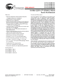 Datasheet CY7C1310BV18 manufacturer Cypress