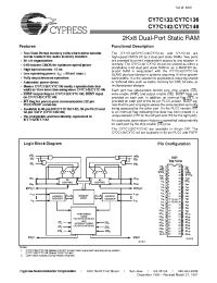 Datasheet CY7C132-45PI manufacturer Cypress