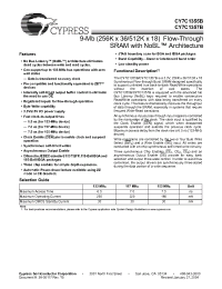 Datasheet CY7C1357B-100BGI manufacturer Cypress