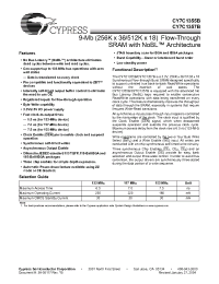 Datasheet CY7C1357B-117BGC manufacturer Cypress
