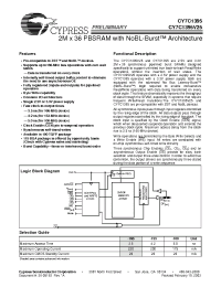 Datasheet CY7C1395V25-100AC manufacturer Cypress