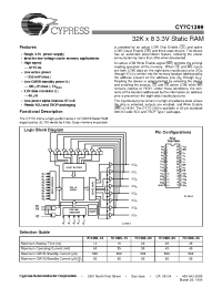 Datasheet CY7C1399-12VI manufacturer Cypress