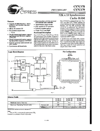 Datasheet CY7C178-12YBM manufacturer Cypress