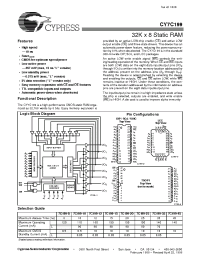 Datasheet CY7C199-10I manufacturer Cypress