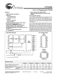 Datasheet CY7C225A-35LMB производства Cypress