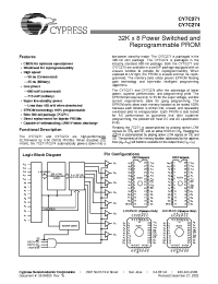 Datasheet CY7C271-55QMB manufacturer Cypress