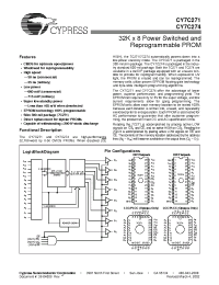 Datasheet CY7C271-55TMB manufacturer Cypress