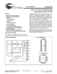 Datasheet CY7C271A-30JC manufacturer Cypress