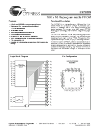 Datasheet CY7C276-30 manufacturer Cypress