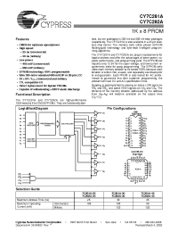 Datasheet CY7C281A-25DC manufacturer Cypress