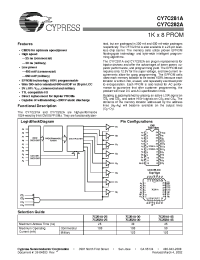Datasheet CY7C281A-30DC manufacturer Cypress