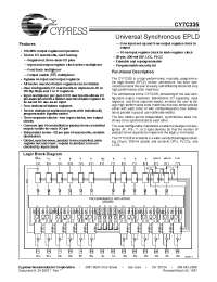 Datasheet CY7C335100 manufacturer Cypress