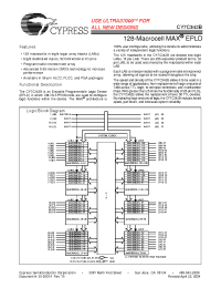 Datasheet CY7C342B-25HI manufacturer Cypress