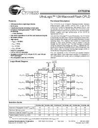 Datasheet CY7C374I-100I manufacturer Cypress