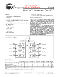 Datasheet CY7C375I-83AI manufacturer Cypress