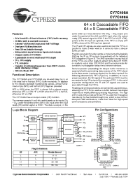 Datasheet CY7C408A-25PC manufacturer Cypress