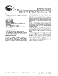 Datasheet CY7C419 manufacturer Cypress