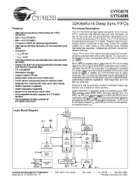 Datasheet CY7C4275-15ASC manufacturer Cypress