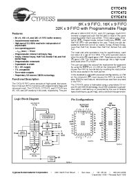 Datasheet CY7C470 manufacturer Cypress