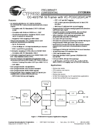 Datasheet CY7C9536A-BLI manufacturer Cypress