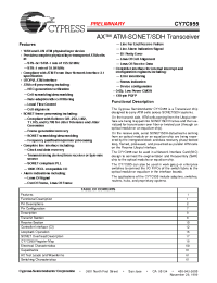 Datasheet CY7C955 manufacturer Cypress