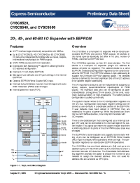 Datasheet CY8C9540 manufacturer Cypress