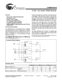 Datasheet CYM8301BV33-12BGI manufacturer Cypress