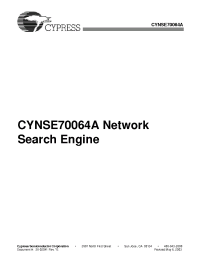 Datasheet CYNSE70064A manufacturer Cypress