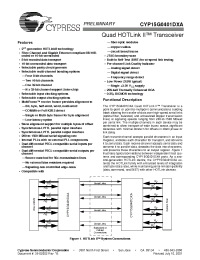 Datasheet CYP15G0401DXA-BGC производства Cypress
