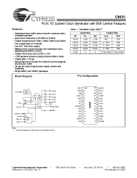 Datasheet IMIC9531CT manufacturer Cypress