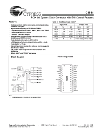 Datasheet IMIC9531CY manufacturer Cypress