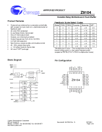 Datasheet IMIZ9104DAB manufacturer Cypress